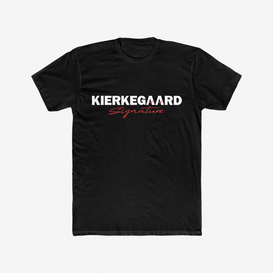 Kierkegaard Signature Tee (Black)